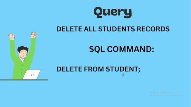 HOW TO DELETE RECORDS FROM A TABLE USING SQL COMMAND? смотреть онлайн