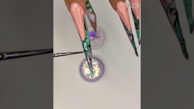 Моделирование ногтей #модерн Красивый выкладной френчик ❤️ #длинныеногти #этоискусство #арочныеногт