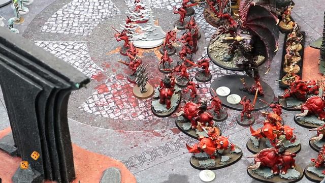 Warhammer Age of Sigmar 2k Battle Report Khorne vs Legions of Nagash смотреть онлайн