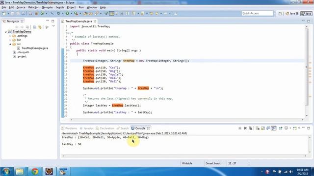 TreeMap (Lastkey method) | Java Collection Framework смотреть онлайн