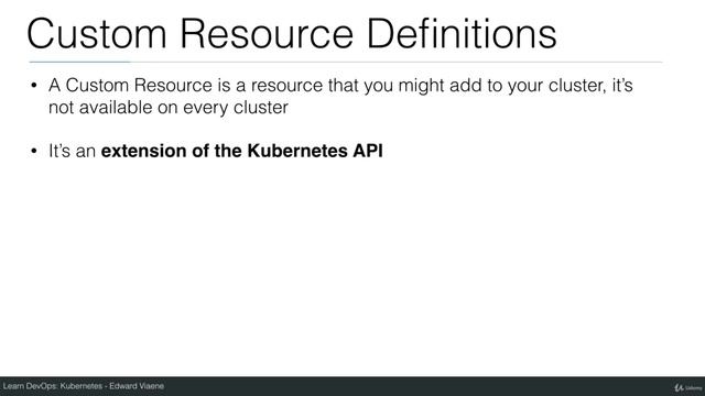 Week 4 Lecture 30 Custom Resource Definitions CRDs смотреть онлайн