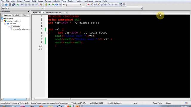 Scope Resolution Operator By Anand Mahajan, Mahajan Computers, Kurukshetra смотреть онлайн