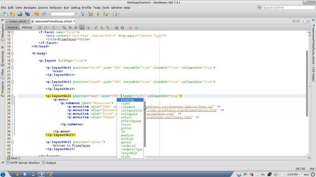 Web application using primefaces on NetBeans смотреть онлайн