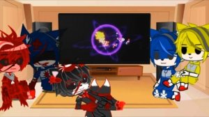 Sonic.exe Group +Fleetway reacts to Sonic.exe vs Fleetway Sonic // Gacha club [Sonic.exe