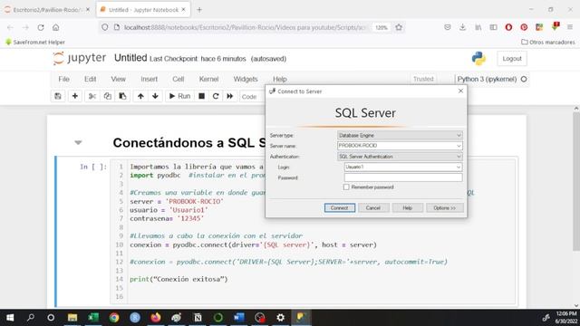Conectando Python con SQL Server смотреть онлайн