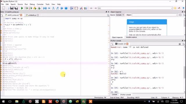 01.0.0 Sympy Basics, Calc with Python смотреть онлайн