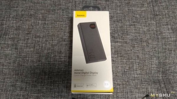 Внешний аккумулятор Baseus power bank 20000mAh | #Обзор