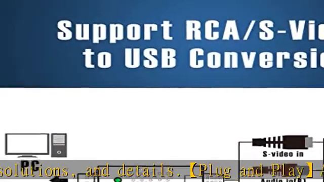 Video Capture Card, USB Video Capture Device,RCA to USB Audio Video Converter,VHS Mini DV VCR Hi8 D смотреть онлайн