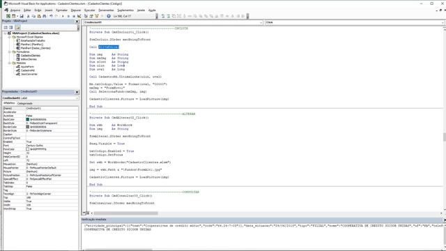 Sistema de cadastro de clientes Excel VBA (com consulta de CNPJ JSON API) UX UI смотреть онлайн