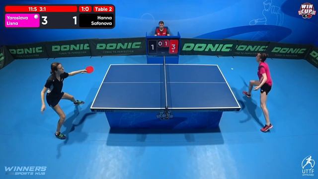 17:15 Yaroslava Lisna 3 - 0 Hanna Safonova West 4 WIN CUP 14.09.2022 | TABLE TENNIS WINCUP смотреть онлайн