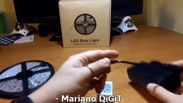 videorecensione striscia led RGB 5m SENDIS Impermeabile + Telecomando + Alimentatore смотреть онлайн
