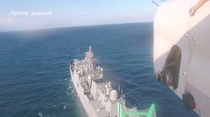 Посадки БПЛА Орлан-10 на фрегат Адмирал Эссен России