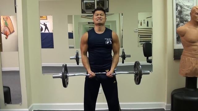 Sifu Lee: Bicep Curl 1/2 your weight - 75 lbs - 20 Reps - at 148 lbs смотреть онлайн