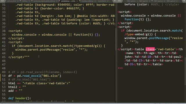 Pandas tables in html from excel data смотреть онлайн