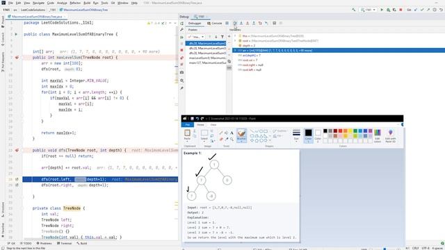 LeetCode 1161 | Maximum Level Sum of a Binary Tree | Recursive DFS Solution by OpHaxor смотреть онлайн