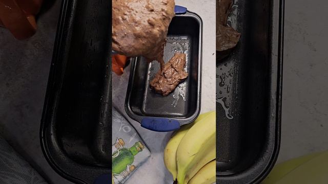 Мега шоколадный кекс с бананом