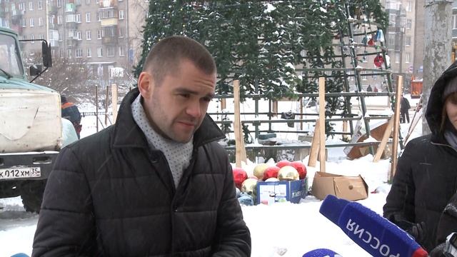 С новогодним украшением расстается Череповец смотреть онлайн