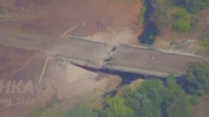 Авиаудар ракетой Х-38МЛ по мосту который использовался противником для снабжения своих передовых час