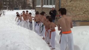 киокушин каратэ, как закаляются дети