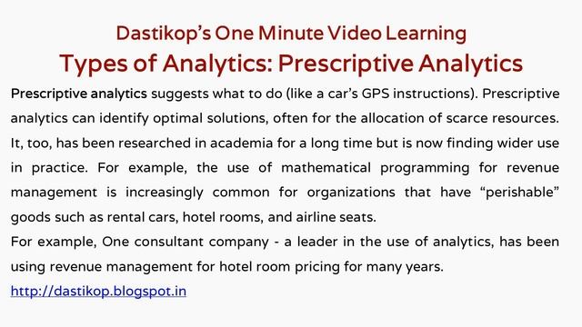 T- 369-What is big data Prescriptive Analytics? смотреть онлайн