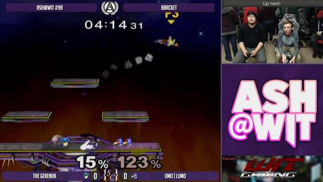 The Gerenuk (Marth, Fox) vs UMO | Lumo (Falco, Falcon) - ASH@WIT #99 Melee Bracket смотреть онлайн