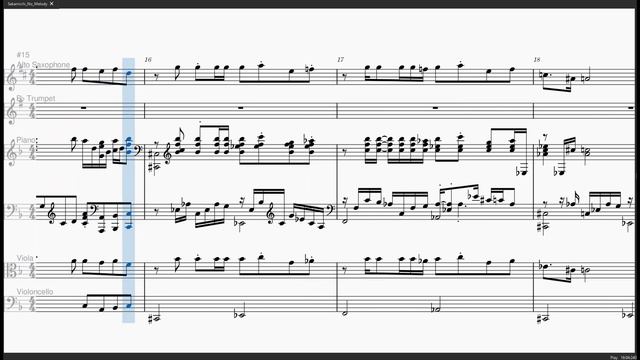 Sakamichi No Melody (alto sax & trumpet, piano, viola, violoncello) Kids on the Slope (music sheet) смотреть онлайн