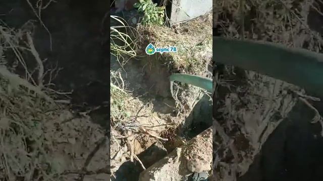 ? Пролив станции очистки при установке. ??#септик #канализация смотреть онлайн
