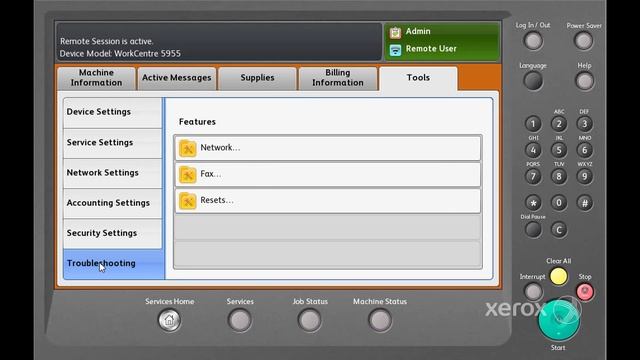 Xerox® WorkCentre® 5945/5955 Family Software Reset