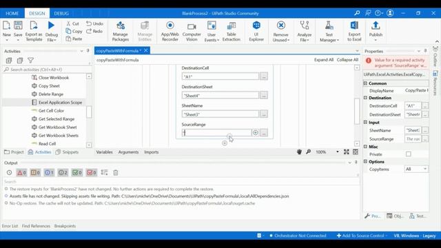 Copy Excel formulas from one sheet to another automatically using Uipath смотреть онлайн