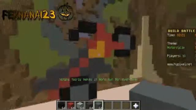 Minecraft-Hypixel-Build Battle-Мотоцикл смотреть онлайн