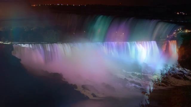 Ниагарский водопад ночью показ слайдов 2015! смотреть онлайн