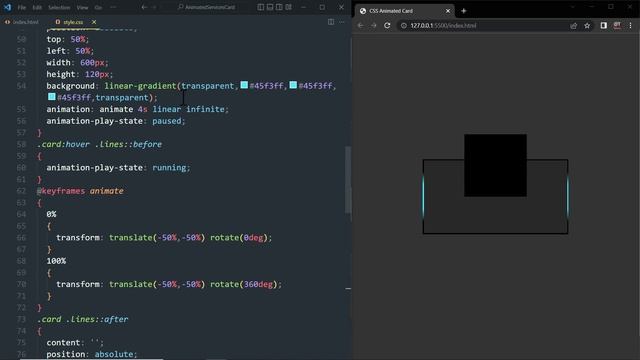 Animated Service Section Card UI Design using Html & CSS смотреть онлайн