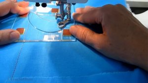 Стежка перьями по линейке на обычной домашней машинке