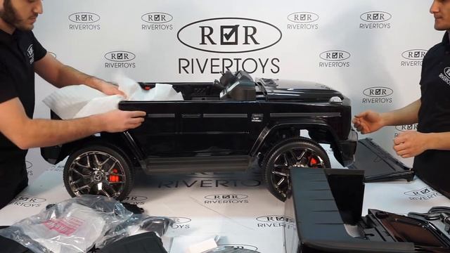 Детский электромобиль RiverToys AMG G63 S307 - сборка смотреть онлайн