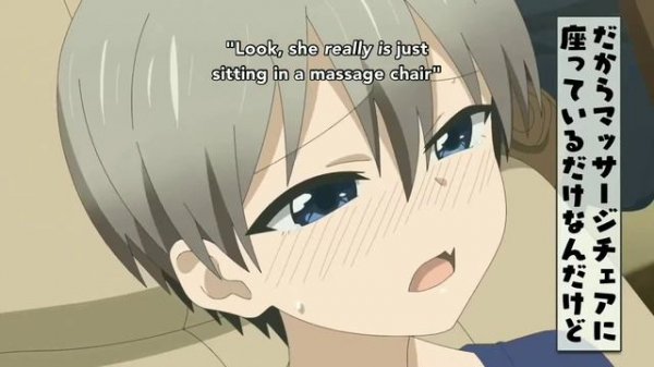 Uzaki Moans in a Public place for 1 hour