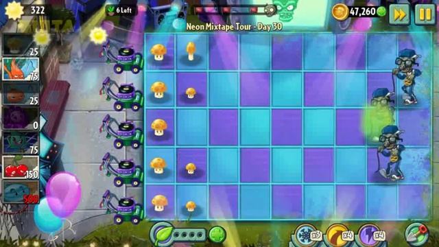 Plants vs Zombies 2 - Neon Mixtape Tour Day 29 to Day 30 смотреть онлайн