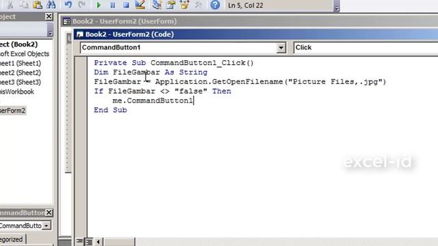 Cara Memasukan Gambar ke CommandButton (Tombol) di UserForm dengan VBA смотреть онлайн