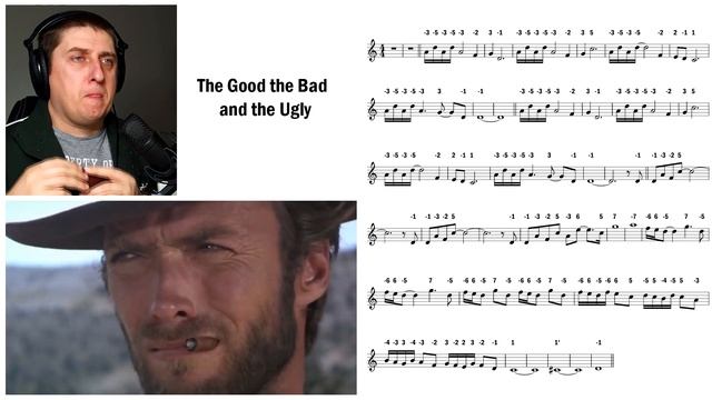 The Good the Bad and the Ugly│ How to play Harmonica│TAB смотреть онлайн