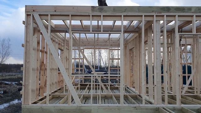 Каркасный дом под Великим Новгородом. Начало строительства, как не утонуть на стройке. Трубичино 1 смотреть онлайн