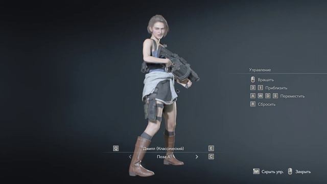 Resident Evil 3 Remake меню настроек и бонусов. смотреть онлайн