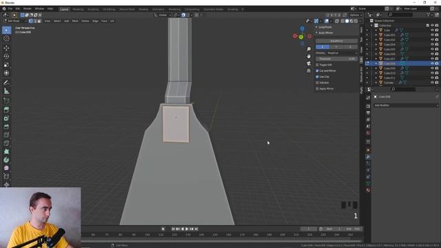[1/3] Low Poly Гитара Gibson Flying V 1958 - Моделирование в Blender 2.93 смотреть онлайн