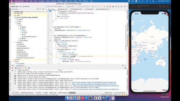 Yandex mapkit with controller