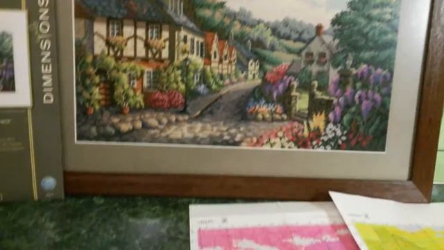 Вишивка хрестиком.Dimensions.Memory Lane.Оформлена робота. смотреть онлайн