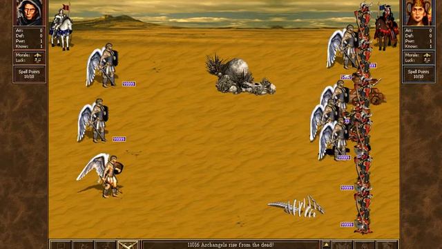 Heroes III Angels vs Devils 99999 of each unit смотреть онлайн