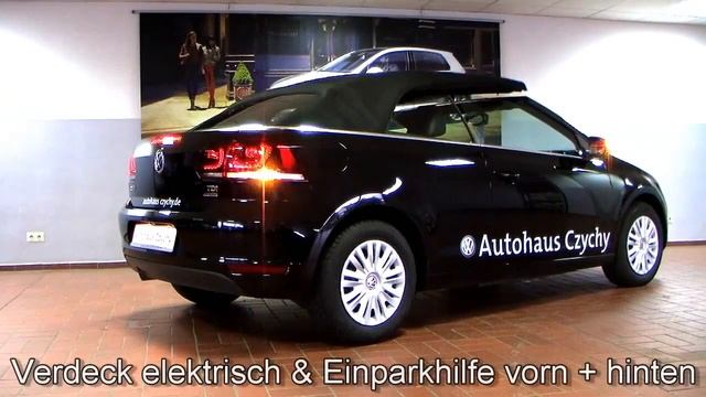 Volkswagen Golf VI 1 6 TDI BMT Cabriolet Deep Black Perleffekt CK016783 Tagfahrlicht Video смотреть онлайн