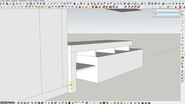 SketchUp стенка TV ч 1 смотреть онлайн