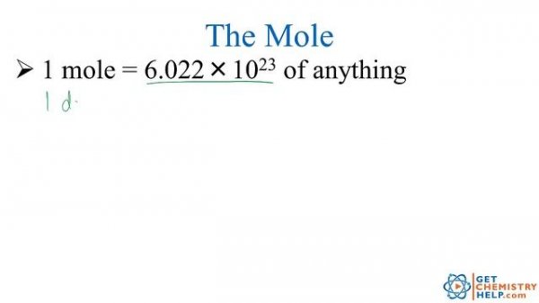 Chemistry Lesson: The Mole (Avogadro's Number)