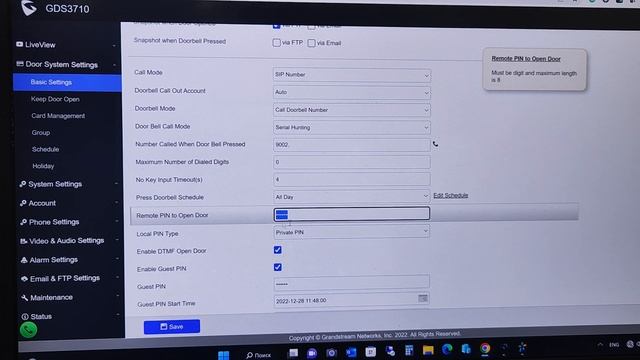 Подключение домофона Grandstream GDS3710 к 3CX серверу смотреть онлайн