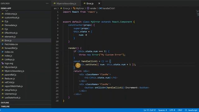 Error Boundaries in React | Hindi | #React Tutorial in Hindi смотреть онлайн