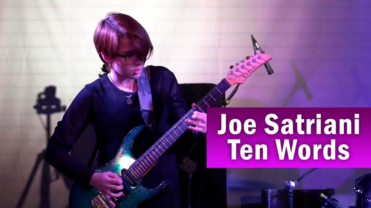 Joe Satriani - Ten Words (live guitar cover) смотреть онлайн
